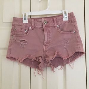 AMERICAN EAGLE Stretch Distressed Shorts